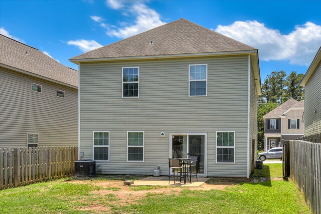 260 Claudia Dr, Grovetown, GA 30813 - rear view of property featuring a patio area, a shingled roof, and cooling unit