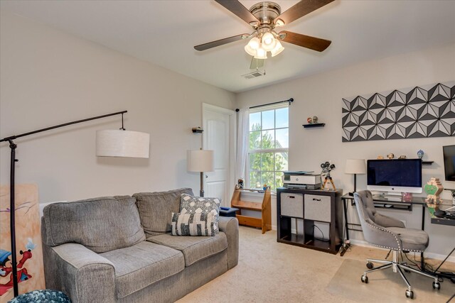 260 Claudia Dr, Grovetown, GA 30813 - carpeted office space featuring a ceiling fan