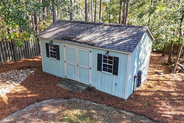 view of outbuilding