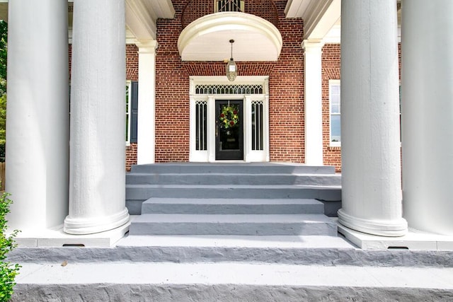 116 Jackson Rd, Jackson, SC 29831 - entrance to property featuring brick siding and a porch
