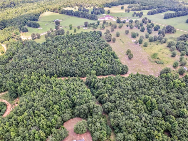 bird's eye view featuring a rural view