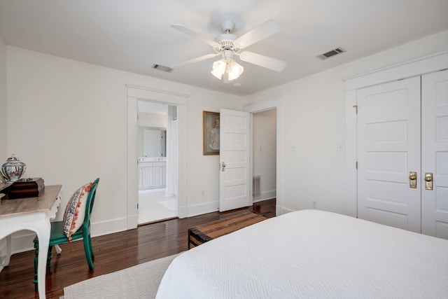 2619 Raymond Ave, Augusta, GA 30904 - bedroom featuring baseboards, wood finished floors, and visible vents