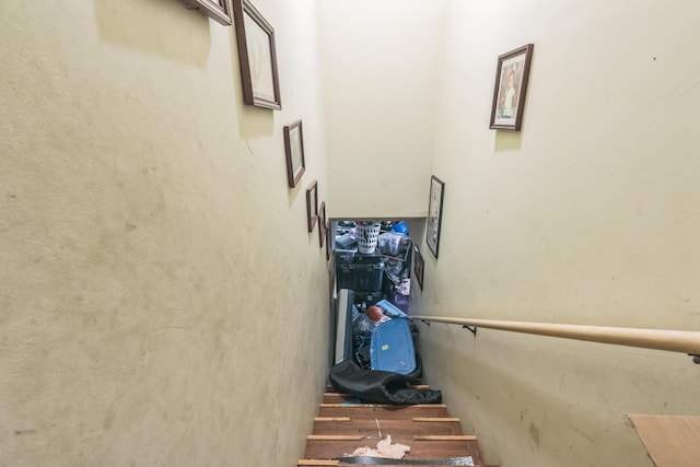 view of stairway