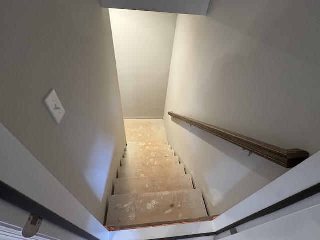 view of stairs