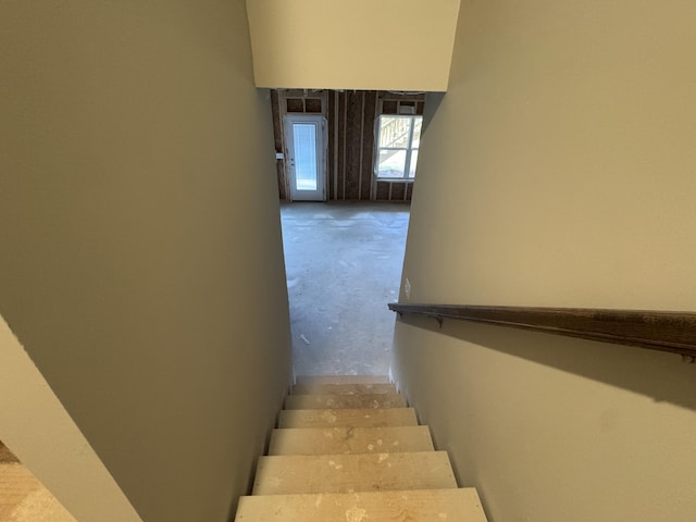 view of stairway