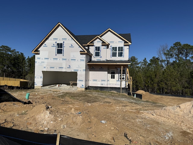 view of unfinished property