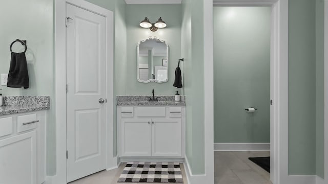 2628 Laurens St, Grovetown, GA 30813 - bathroom with vanity and baseboards