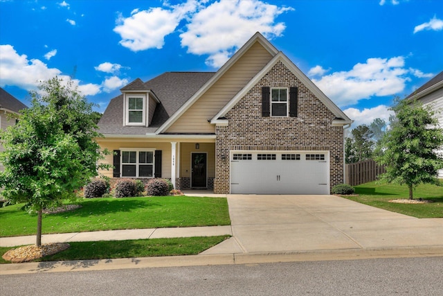 1856 Preservation Cir, Evans, GA 30809 - view of front of property featuring concrete driveway, brick siding, an attached garage, and a shingled roof