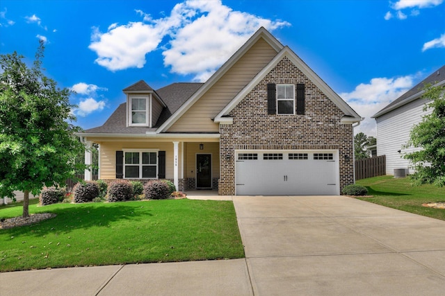 1856 Preservation Cir, Evans, GA 30809 - view of front facade with driveway, a front lawn, and brick siding