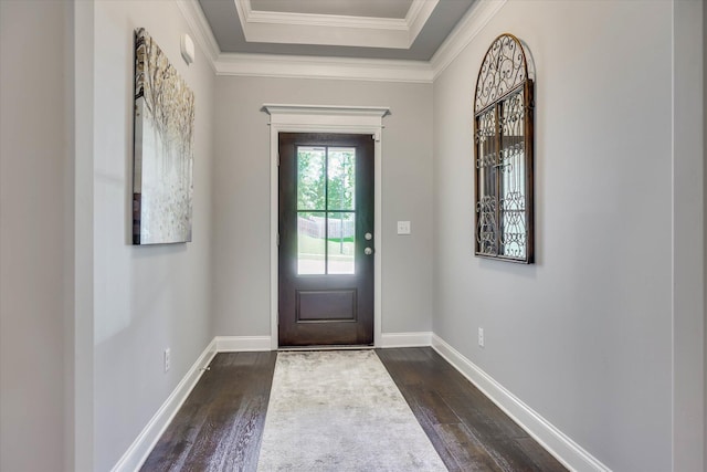 1856 Preservation Cir, Evans, GA 30809 - foyer entrance featuring dark wood finished floors and ornamental molding
