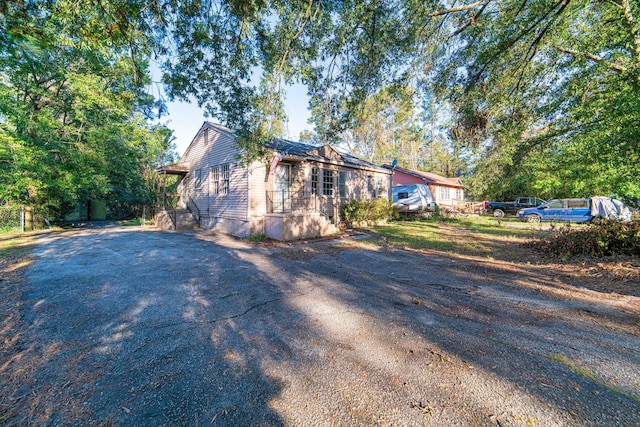 view of side of property