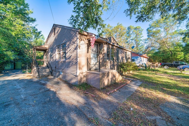 view of front of home