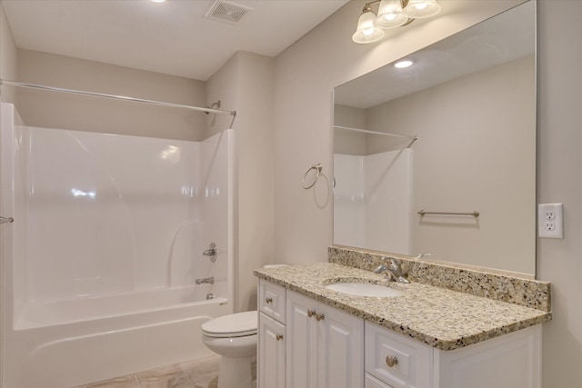 3109 Lobella Dr, Grovetown, GA 30813 - full bathroom featuring vanity, toilet, and bathtub / shower combination