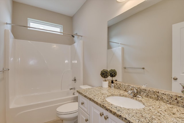 3109 Lobella Dr, Grovetown, GA 30813 - bathroom with toilet, vanity, and shower / bath combination