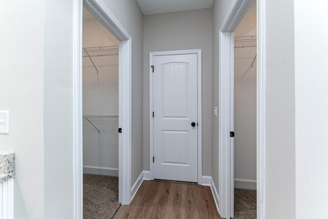 645 Jet Pass, Beech Island, SC 29842 - hall featuring light wood-type flooring and baseboards
