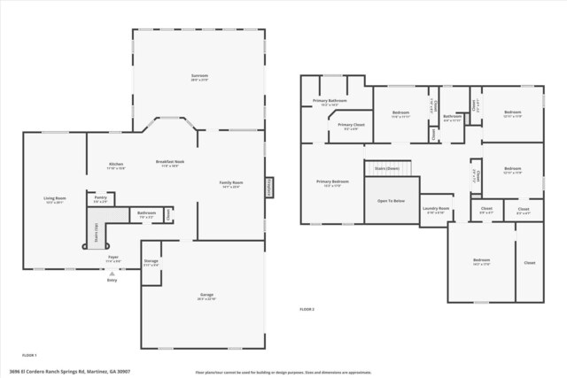 3696 El Cordero Ranch Springs Rd, Augusta, GA 30907 - home floor plan