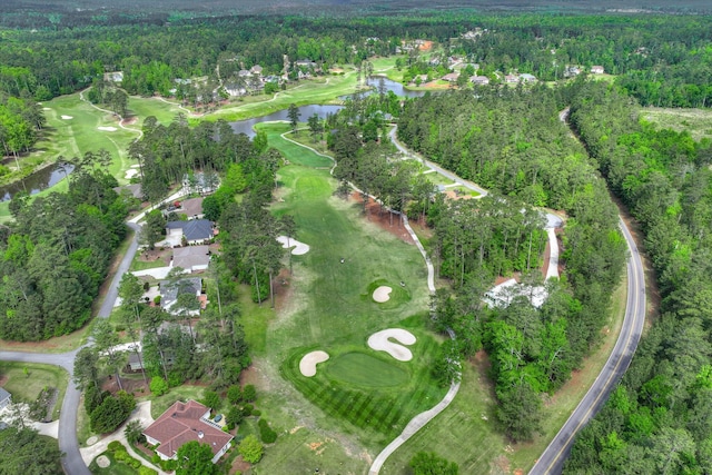 137 Elgin Ln, Mccormick, SC 29835 - aerial view with a water view, golf course view, and a view of trees