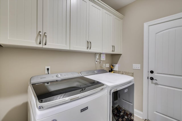 137 Elgin Ln, Mccormick, SC 29835 - washroom featuring cabinet space and washer and dryer