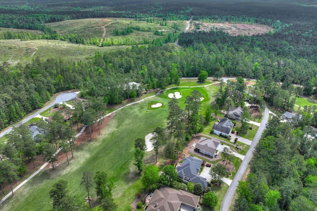 137 Elgin Ln, Mccormick, SC 29835 - aerial view with a residential view, golf course view, and a wooded view