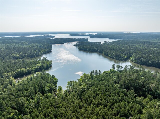 1036 Longleaf Way, Lincolnton, GA 30817 - drone / aerial view of a heavily wooded area and a large body of water
