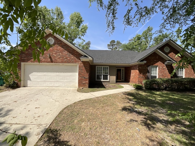930 Hunting Horn Way, Evans, GA 30809 - ranch-style home featuring brick siding, an attached garage, driveway, and a front yard