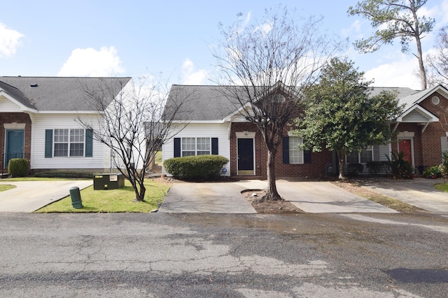 view of front of property with brick siding