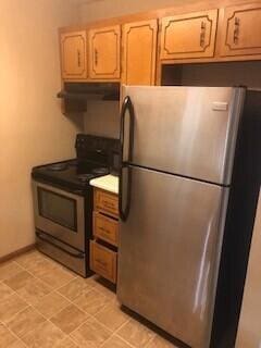 kitchen with stainless steel appliances