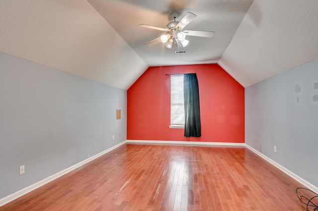 790 Osprey Ln, Martinez, GA 30907 - bonus room featuring wood finished floors, ceiling fan, baseboards, and vaulted ceiling