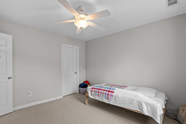 1109 Highmoor Ln, Evans, GA 30809 - carpeted bedroom featuring baseboards and a ceiling fan