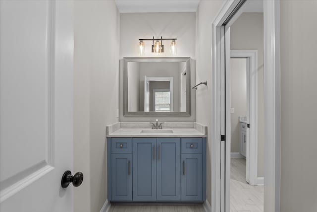 529 River Oaks Ln, Evans, GA 30809 - bathroom with vanity and baseboards