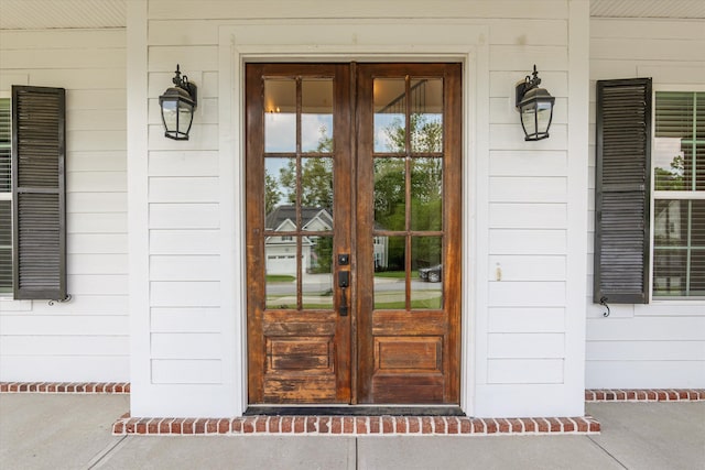 529 River Oaks Ln, Evans, GA 30809 - view of exterior entry with french doors and a porch