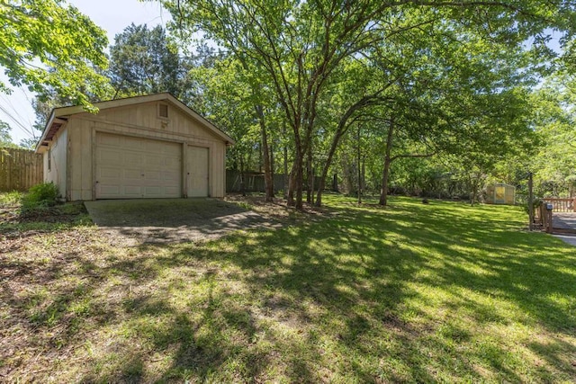 1116 Wrights Mill Rd, Aiken, SC 29801 - view of yard with an outbuilding and a detached garage