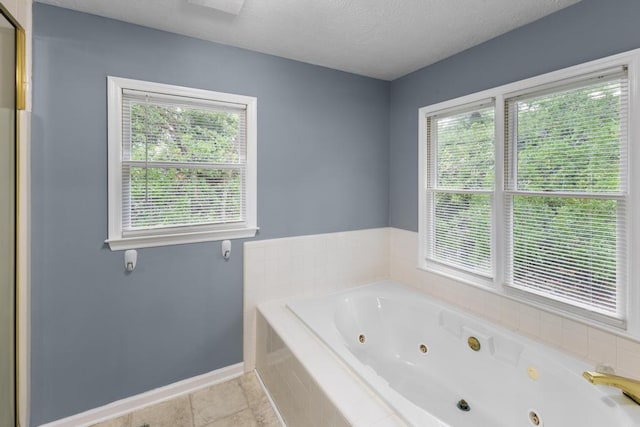 1116 Wrights Mill Rd, Aiken, SC 29801 - full bathroom with a whirlpool tub, baseboards, and a textured ceiling