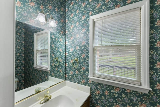 1116 Wrights Mill Rd, Aiken, SC 29801 - bathroom with healthy amount of natural light, vanity, and toilet