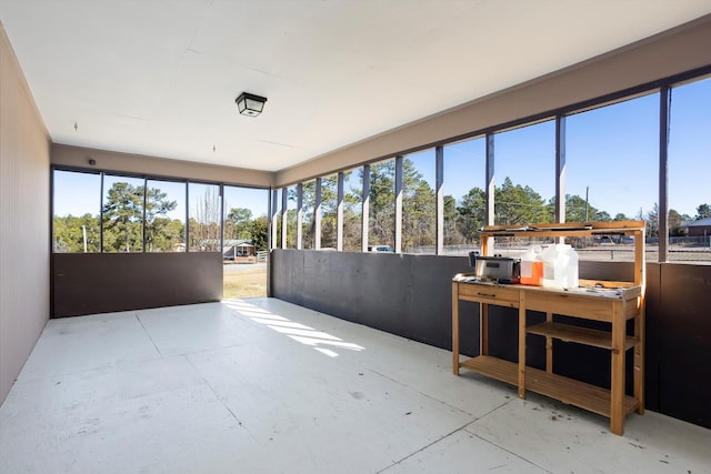 view of sunroom