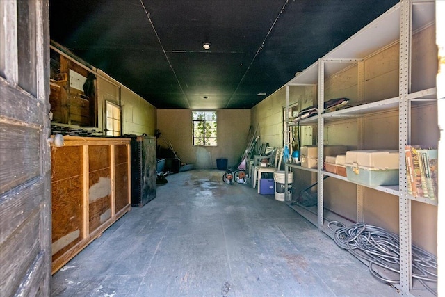 view of storage