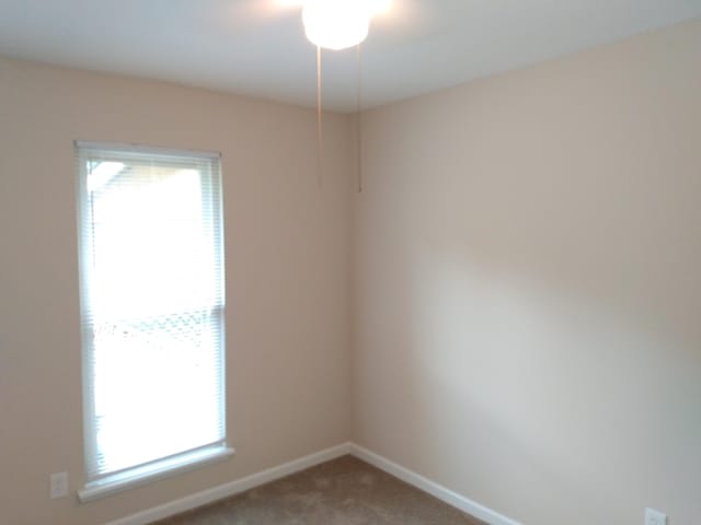 empty room featuring carpet flooring