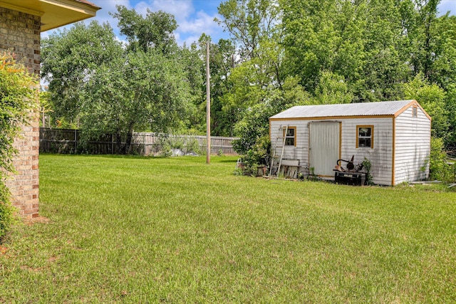 1219 Susan Ct, Waynesboro, GA 30830 - view of yard with an outbuilding, a shed, and fence