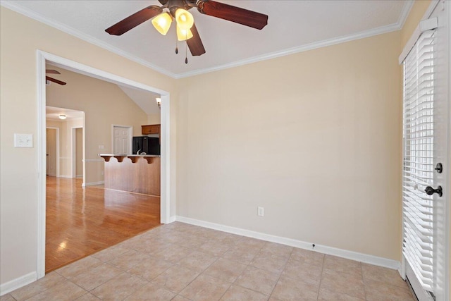 1075 Grove Landing Ln, Grovetown, GA 30813 - tiled spare room with crown molding