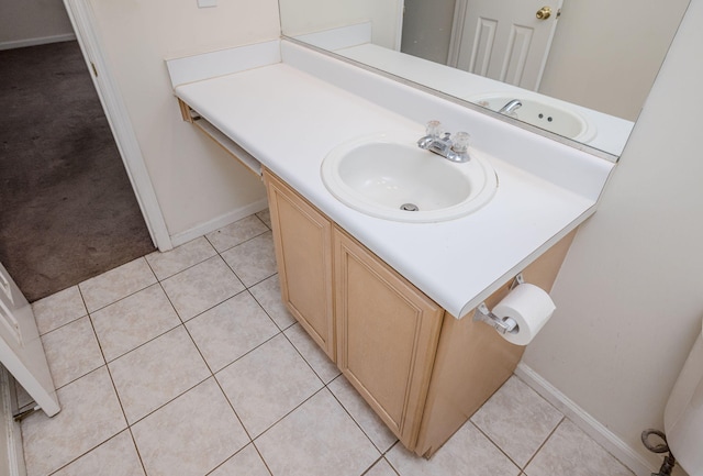 107 Barts Dr, Augusta, GA 30909 - bathroom with vanity, tile patterned flooring, and baseboards