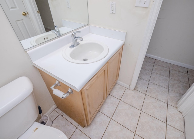 107 Barts Dr, Augusta, GA 30909 - half bathroom with toilet, tile patterned flooring, and vanity