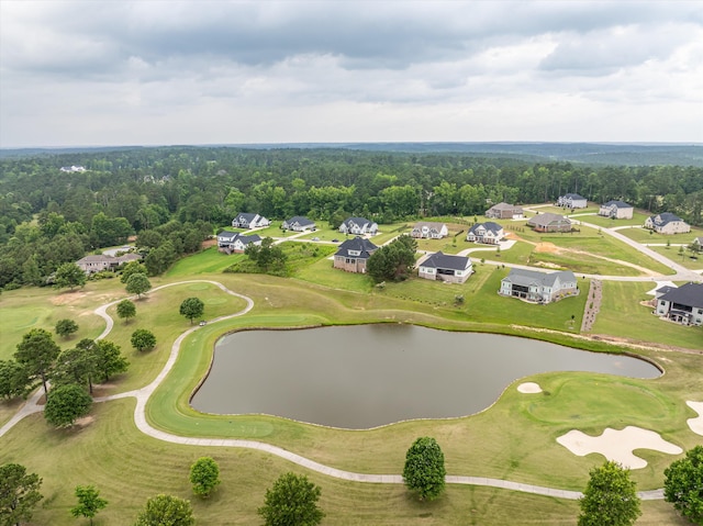 309 Militia Loop, North Augusta, SC 29860 - aerial view of residential area with a nearby body of water, a golf club, and a forest