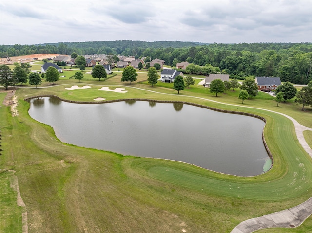 309 Militia Loop, North Augusta, SC 29860 - aerial perspective of suburban area featuring a large body of water and a golf course