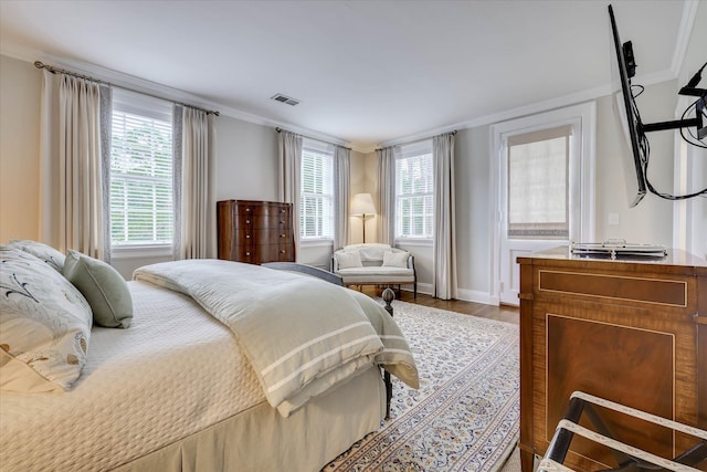 3406 W Richland Ave, Aiken, SC 29801 - bedroom featuring wood finished floors and ornamental molding