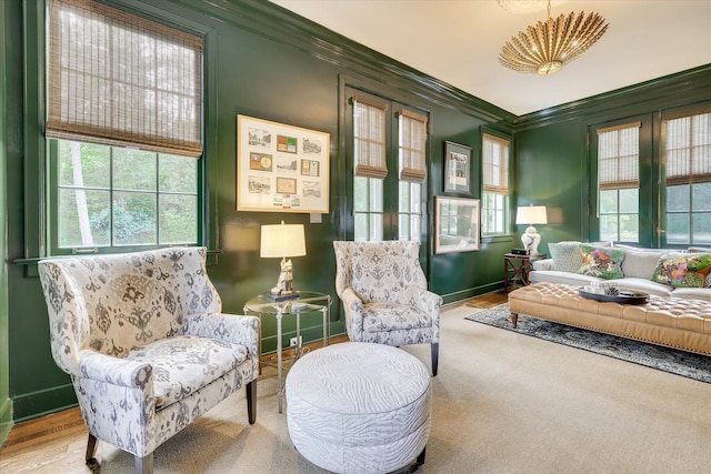 3406 W Richland Ave, Aiken, SC 29801 - living area with crown molding and baseboards