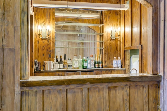3406 W Richland Ave, Aiken, SC 29801 - indoor bar featuring wood walls