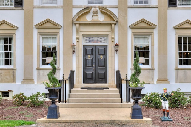 3406 W Richland Ave, Aiken, SC 29801 - doorway to property featuring stucco siding