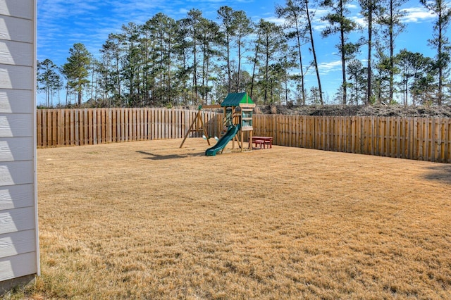 view of jungle gym