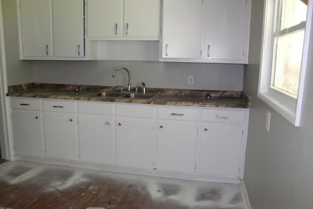 2266 Darlington Dr, Augusta, GA 30904 - kitchen with white cabinets and dark stone counters