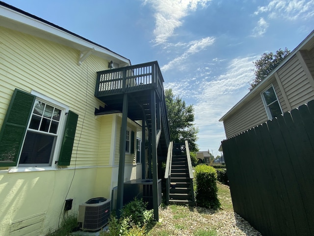 1433 Glenn Ave, Augusta, GA 30904 - view of side of property with stairway and a cooling unit